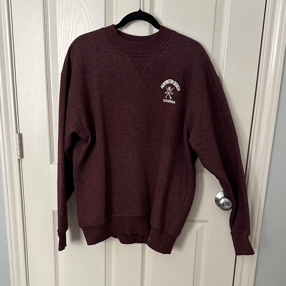 Columbia Men's Burgundy Crewneck Sweater